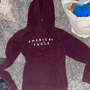 Maroon American Eagle Hoodie